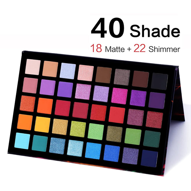 UCANBE Spotlight Eyeshadow Palette Professional 40 Color Eye Shadow Matte Shimme