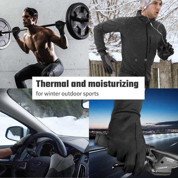 FanVince Winter Gloves Touch Screen Water Resistant Windproof Thermal for Running Cycling Driving Hiking for Men Women Medium (Men) -- Large