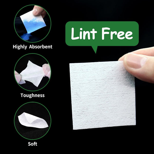 1700PCS gun cleaning supplies—1500PCS Gun Cleaning Patches +200PCS Gun Cleaning swabs,2"x2"Lint Free Gun Cleaning Rags,6"Long Cotton swabs for 9mm