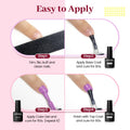 JODSONE 23 PCS Gel Polish Kit Colorful Fashion Classic Nail Gel Set 3 Bottles of Base Coat Matte and Glossy Top Coat B26