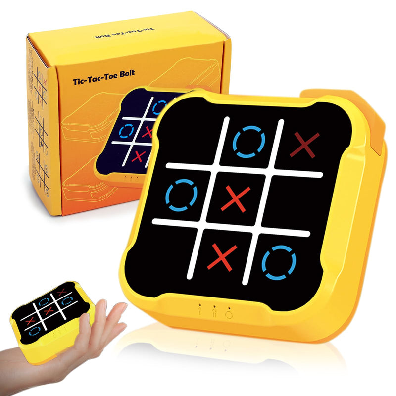 4-in-1 Tic Tac Toe Toys for Kid: Age 6-12 Kids Portable Sensory Puzzle Game | Electronic Toy for 6-12 Years Boys Girls - Development