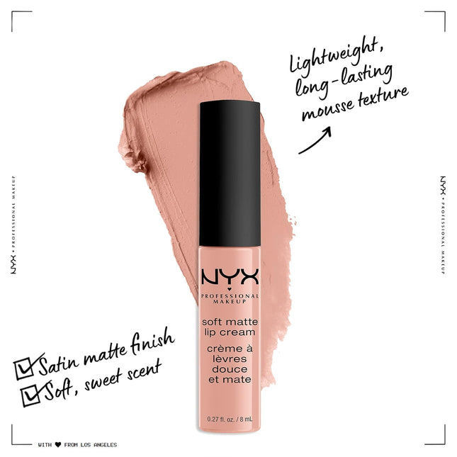 NYX PROFESSIONAL MAKEUP Soft Matte Lip Cream, Lightweight Liquid Lipstick - Cair