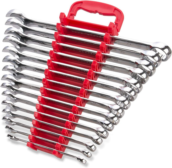 Max Torque 15-Piece Premium Combination Wrench Set, Chrome Vanadium Steel, Long Pattern Design | Include Metric Sizes 8, 9, 10, 11, 12, 13, 14,