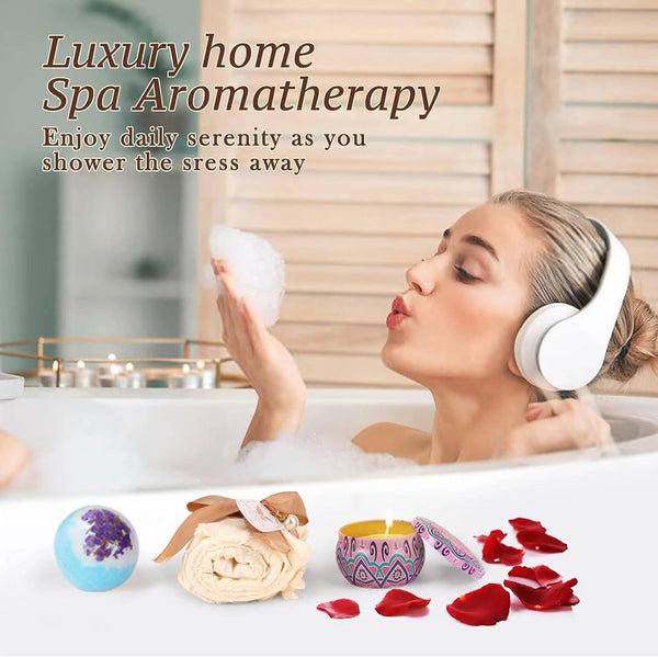 Mother's Day and Get Well Gifts for Women,Birthday Gifts Basket for Women,Relaxing Spa Care Package ,Unique Self Care Gift Basket for Mom, Wife,