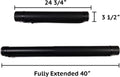CALPALMY 2-Pack Extendable Poster Tubes Expand from 24.5” to 40” with Shoulder Strap | Carry Documents, Blueprints, Drawings and Art | Black