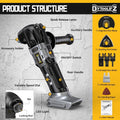 Cordless Oscillating Tool for Dewalt 20V Battery, 6 Variable Speed Brushless-Motor Tool, Oscillating Multi Tool Kit for Cutting Wood Drywall Nails