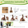 XXXFLOWER Plant Propagation Station Terrarium Wooden Stand 2 Love Bulb Vase Transparent