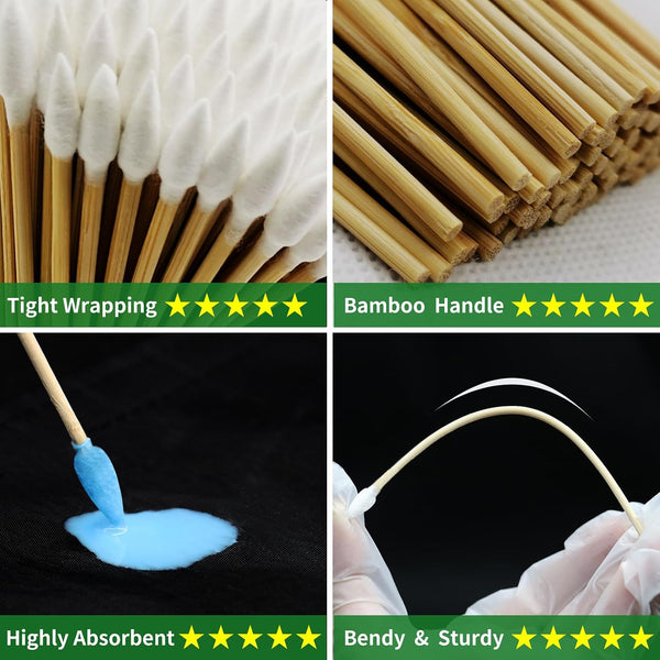 1700PCS gun cleaning supplies—1500PCS Gun Cleaning Patches +200PCS Gun Cleaning swabs,2"x2"Lint Free Gun Cleaning Rags,6"Long Cotton swabs for 9mm