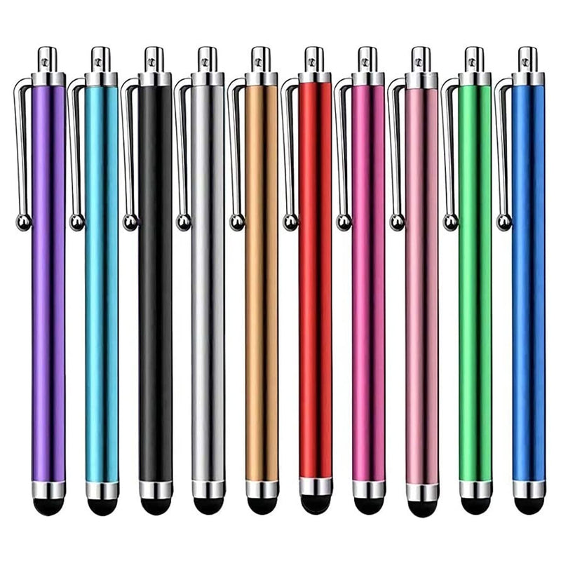 Stylus Pen [10 Pack] Universal Capacitive Touch Screen Pens for Tablets, iPad mini, iPad Pro, iPad Air, Smartphones, Samsung Galaxy - Multiple