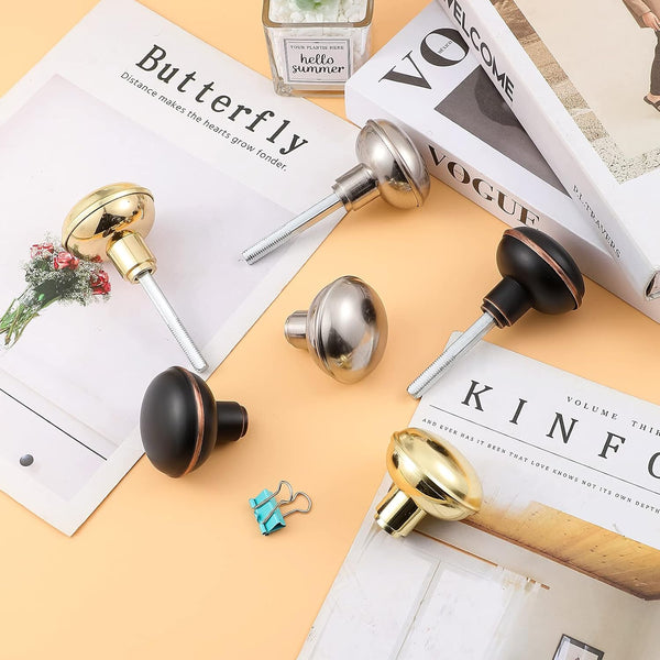 Vintage Oil Rubbed Bronze Door Knob Set with Spindle,1 Pack 1 Pack Oil Rubbed Bronze