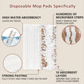 20 Pack Disposable Mopping Pads Refills Compatible with Swiffer PowerMop Wood Mop for Swiffer Wood Floor Cleaning Spray Clean Pads Replacement Brown