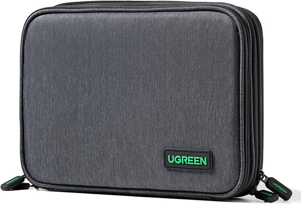 UGREEN Electronic Organizer Travel Cable Organizer Storage Bag for Data Cables, USB C Charger, SD Card, Hard Drive, Charging Cord, Mouse, Power