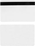 Bodno 10 Pack - SLE4442 Chip Cards w/HiCo 2 Track Mag Stripe 10 Pack White With Black Mag