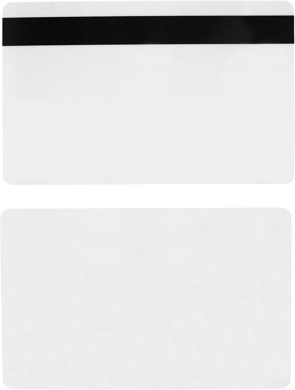 Bodno 10 Pack - SLE4442 Chip Cards w/HiCo 2 Track Mag Stripe 10 Pack White With Black Mag
