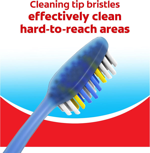Colgate Extra Clean Toothbrush, Soft Toothbrush for Adults, 6 Count (Pack of 1) 6 Count (Pack of 1) Soft