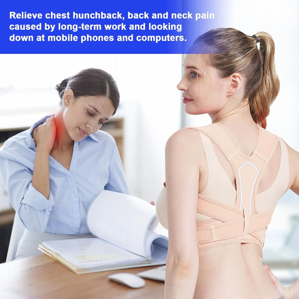 Women Back Braces Posture,Adjustable Upper Back Brace for Clavicle Support and Providing Pain Relief from Neck,Back Brace and Posture Corrector