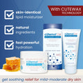 Cutemol CM Emollient Moisturizing Cream - For Severely Dry and Damaged Skin - Natural Beeswax Formulation containing Ceramides - Hydration for