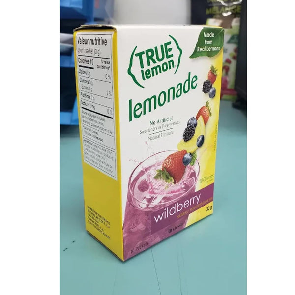 True Lemon WILDBERRY LEMONADE, True Citrus, 10 Count (Pack of 4)