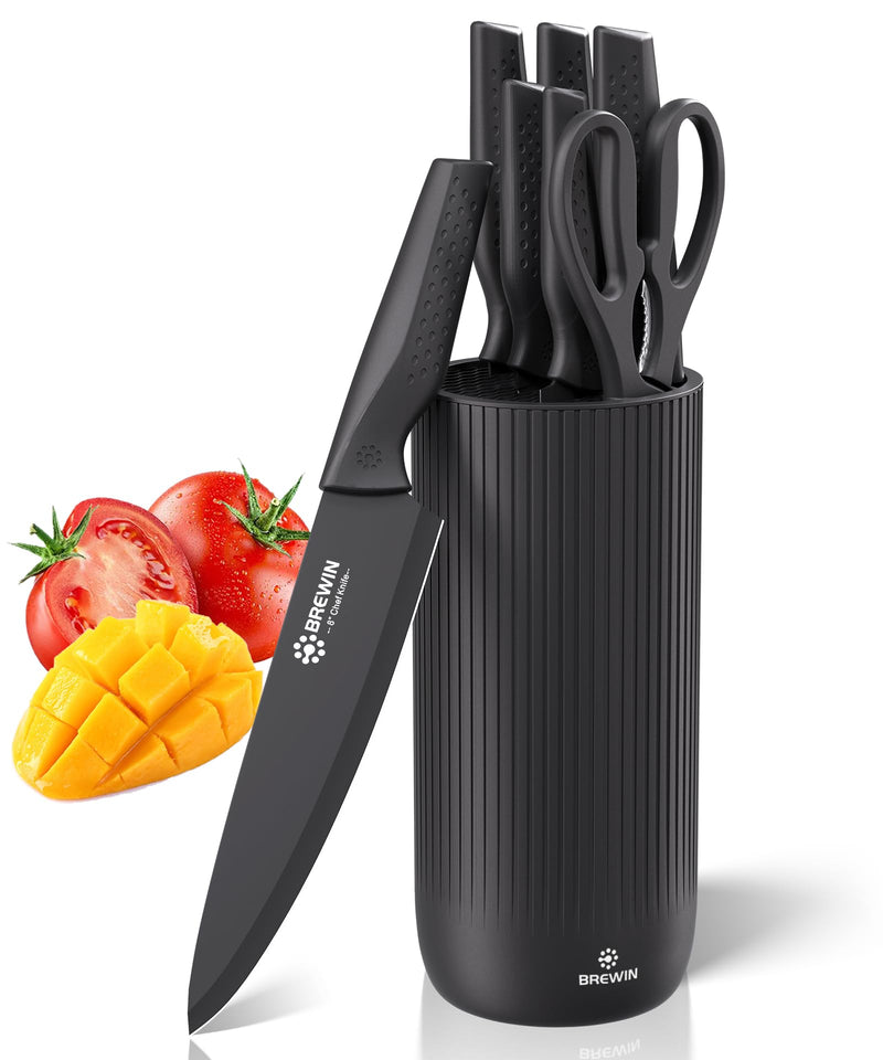 Brewin Knife Set, Kitchen Knife Set, Knives Set for Kitchen, Universal Knife Block, Utility Knife Block Set, New Home Essentials, Apartment