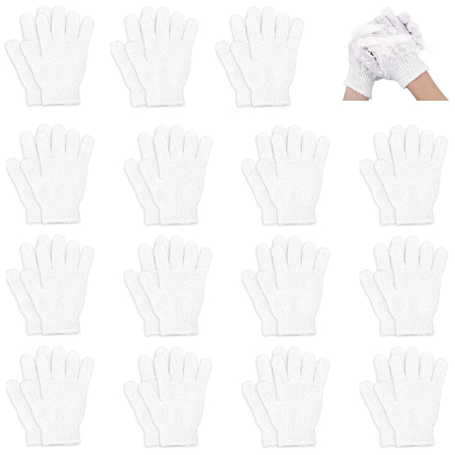 60Pcs Exfoliating Gloves Bulk, Scrub Gloves Exfoliating Body Scrubber Glove Exfoliator for Body Scrub Mitt, Bath Gloves 