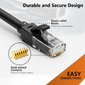 Ethernet Cable 50ft For Cat6/Cat5E, 10Gbps Compatible with Cat8/Cat7, 24AWG Network Cable Indoor&Outdoor, Direct Burial Waterproof&UV Resistant,