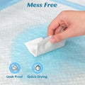 Wowflash Super Absorbency Disposable Leakproof Underpads with Quick Drying for Baby, Adults, Puppy, Dog Bed Pee Pads, Extra Large, XXL