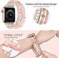 MOFREE Beaded Bracelet Compatible with Apple Watch Band 38Mm/40Mm/41Mm/42MmÃ¯Â¼ÂSeries 10Ã¯Â¼Â 9/8/7/SE/6/5/4/3/2/1 Women Fashion Handmade