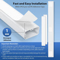 Cord Cover Wall 32in, TV Cord Hider for Wall Mounted TV, Large Cable Hider Kit for 3-6 Cords, Wire Management Raceway, White Wire Hider Concealer,