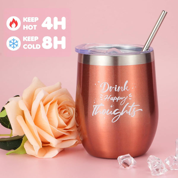 Birthday and Get Well Gifts for Women - Relaxing Spa Care Package | with Luxury Flannel Blanket, Light-up Rose Flower - Unique Self Care Gift