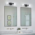 Espird Bathroom Light Fixtures 2 Light Black, Bathroom Vanity Lights Over Mirror, Bathroom Sconces Wall Lighting，Farmhouse Matte Black Bathroom