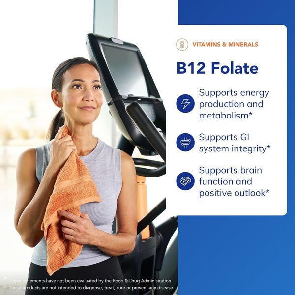Pure Encapsulations B12 Folate - Energy Supplement to Support Nerves, Energy Metabolism & Cognitive Support* - with Vitamin B Folate as Metafolin