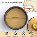 DISSKNIC 9 Inch Parchment Paper Rounds, 100PCS Unbleached Round Parchment Paper 9 inch for Baking, Precut Parchment Rounds for Round Cake Pans 9