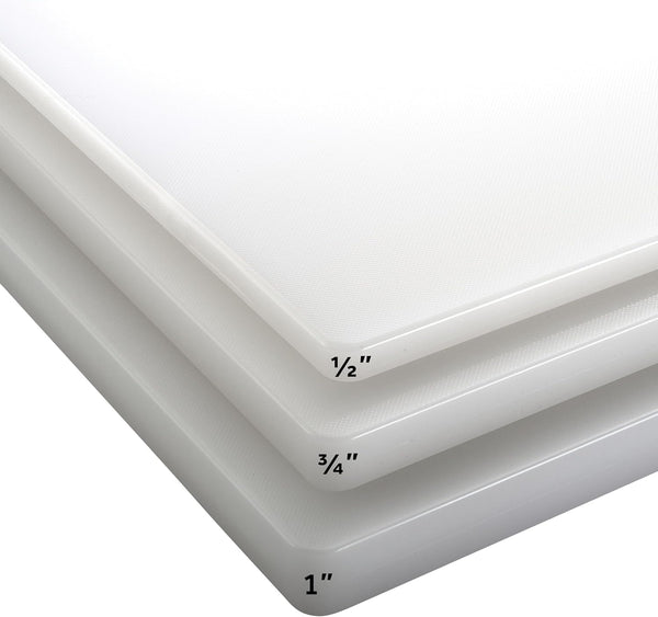 Winco CBWT-1218 Cutting Board, 12 by 18 by 1/2-Inch, White White 12" x 18" x 1/2" 1