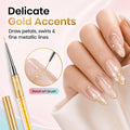 Beetles Gel Polish Nail Art Liner Brushes 5Pcs Painting Art Design Pen Set | Diamond Application Rhinestone Handle Dotting Drawing Sizes 5 7 9 11