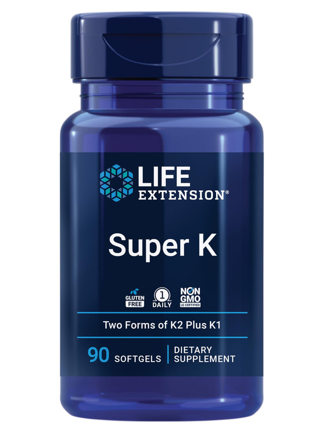 Life Extension Super K, Vitamin K1, Vitamin K2 Mk-7, Vitamin K2 Mk-4, Vitamin C,