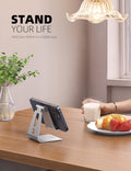 Lamicall Adjustable Cell Phone Stand, Desk Phone Holder, Cradle, Dock, for iPhone 16 15 14 13 12 Mini 11 Pro Xs Max XR X 8 7 6 Plus SE, Office