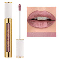 MAKI YIKA Metallic Pink Lipstick for Women Nude Lipsticks Long Lasting Shine Glitter Lipstick No Smudge No Transfer Liquid Lip Gloss (BR010 Sweet