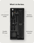 Fullmosa Metal Band with Case for Apple Watch 45/44/42/46/49/41/40/38mm | Fits iWatch Series 11 10 9 8 7 6 5 4 3 2 1 SE3/2/1 Ultra3/2/1,Stainless