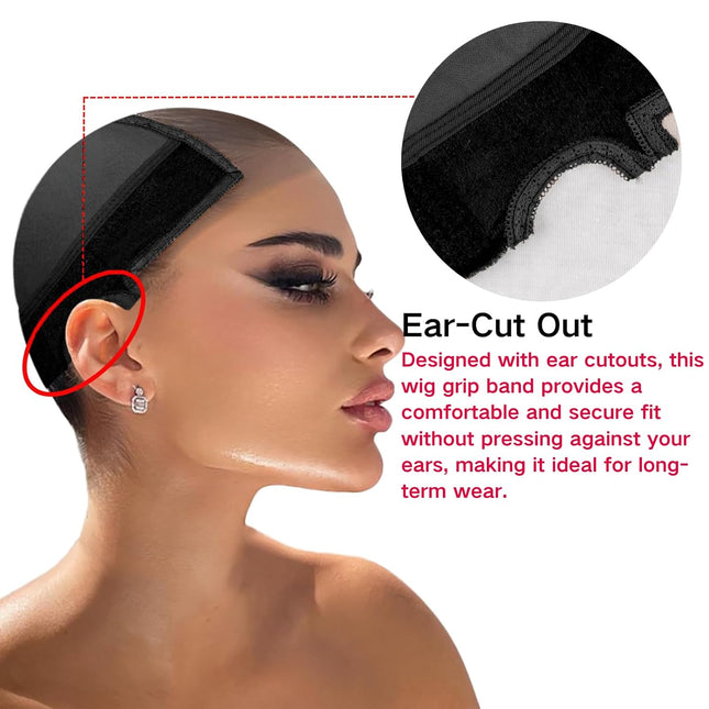 Lace Wig Grip Cap Women: 4X5 Transparent Swiss Lace Front - Non-Slip Wig Gripper
