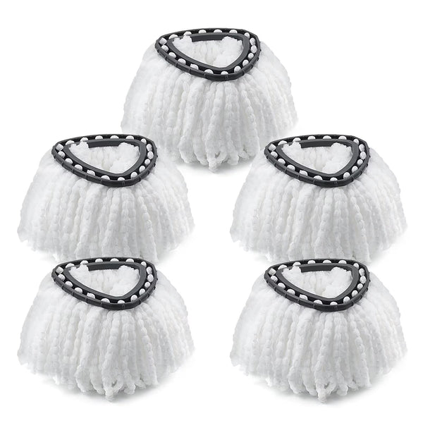 Spin Mop Replacement Heads for O-Cedar EasyWring 1-Tank, Microfiber 5-Pack 5pcs 1-Tank Mop White