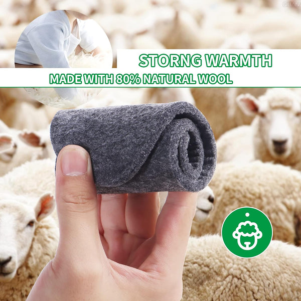 Wool Felt Warm Insoles,Soft Insert Insoles for Boots and Shoes,Wool Insoles for Men Women (Men's 9/Women's 10) Men's 9/ Women's 10 Wool Felt