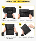 Vorspack Duffel Bag 20-24-28 Inches Foldable Gym Bag for Men Women Duffle Bag Lightweight with Inner Pocket for Travel Sports