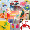 Performore Colorful Pipe Cleaners Craft Set 350-Pack Chenille Stem Wires in 35 Bright Colors 5mm Thick Reusable Twistable Fuzzy Sticks DIY Art