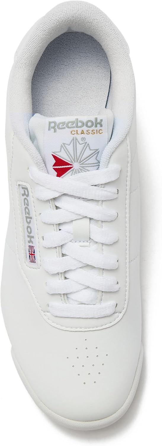 Reebok Princess Sneakers for Women, Comfortable Walking or Tennis Womens Shoes 9 Us-white