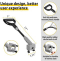 Universal Snow Shovel Handle, Back Saver Handle Attachment for Snow Shovel, Ergonomic Elasticity Handle Extension Universal Fit for Shovels Rakes,