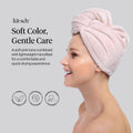 Kitsch Microfiber Hair Towel Wrap for Women - Pink Pink 1 Count