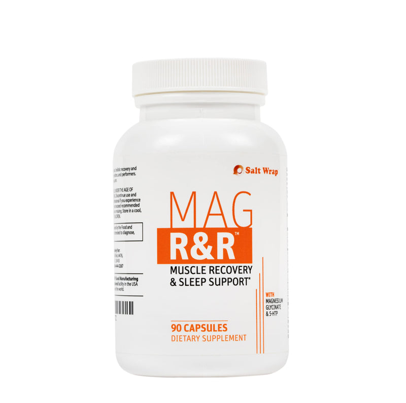Saltwrap Mag R&R - Nighttime Muscle Cramps Support, Natural Sleep Support for Adults with Magnesium Glycinate for Muscle Spasm and Leg Cramps