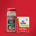 McCormick Black Pepper, Pure Ground, Organic, Non GMO, Enjoy Distinctive Pepper Flavor While Cooking & Tableside, 12 oz 12 Ounce (Pack of 1)