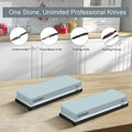 KEENBEST Actual Grit Premium Material Sharpening Stone 2 Side 400 1000 Whetstone Set Kitchen Knife Sharpener Stone Wet Stones for Sharping Knives