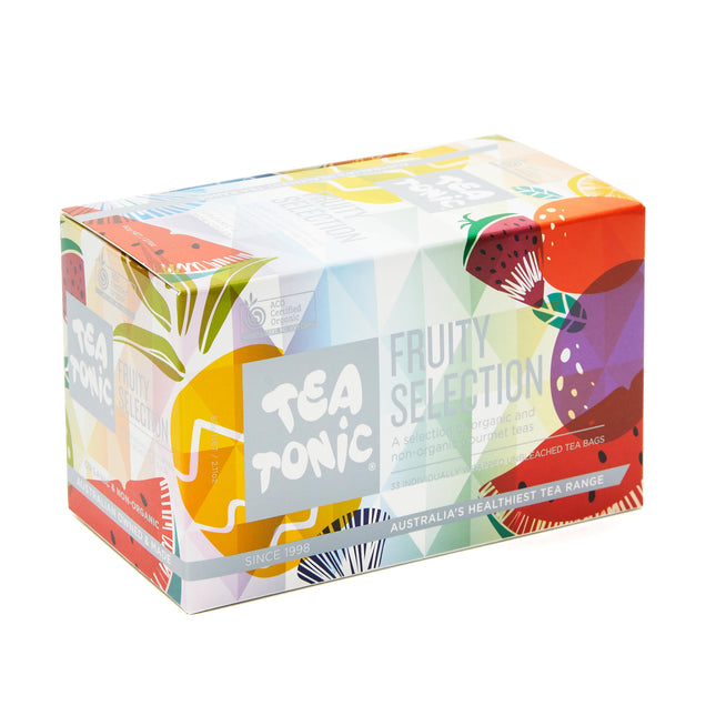 Tea Tonic Fruity Tea Selection Ã¢ÂÂ Herbal Tea Sampler Box with Assorted Fruit